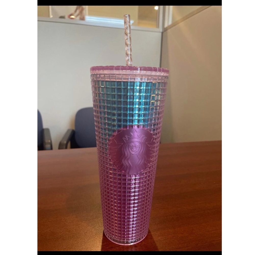 STARBUCKS SUMMER 2021 PINK & BLUE 24OZ Tumbler